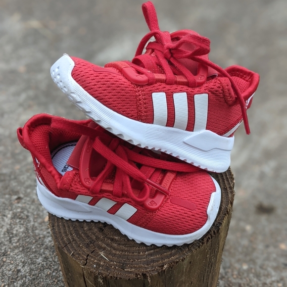 Red Adidas Toddler Shoes - Picture 2 of 2